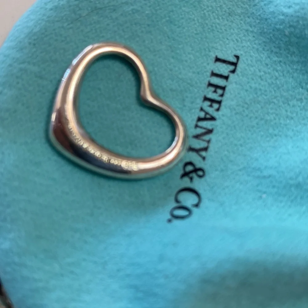 Authentic Tiffany & Co. Open Heart Pendant - Picture 7 of 7